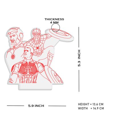 Avengers Character's From Endgame Design Night Lamp